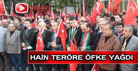 Hain saldırı Çankırı da protesto edildi