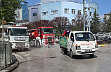 Çankırı'da cadde ve sokaklar dezenfekte ediliyor!