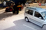Çankırı’da İş Makinesinin kaza anı güvenlik kamerası’nda...