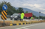 Çankırı'da maddi hasarlı trafik kazası!