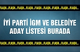 İYİ Parti'nin Çankırı belediye ve il genel meclis üyesi aday listeleri burada!