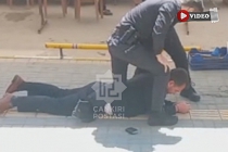 Çankırı’da 2 kişiyi öldüren  saldırganın yakalanma anı kamerada