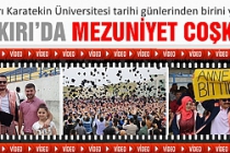 Çankırı Karatekin Üniversitesinde mezuniyet coşkusu!