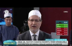 Türk Televizyonculuk tarihinde bir ilk! Canlı Yayında gıyabi cenaze namazı kılındı...