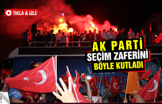 AK Parti seçim Zaferini böyle kutladı!