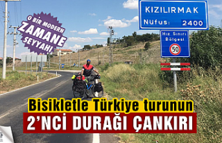 Bisikletle Türkiye turunun 2. durağı Çankırı