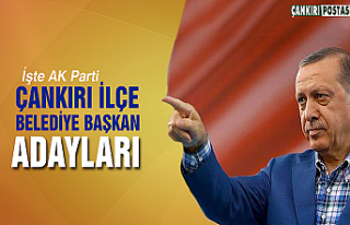 AK Parti Çankırı İlçe adayları resmen açıklandı!