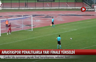 Amasyaspor 1968 FK, penaltı atışlarıyla yarı...