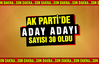 Çankırı’da AK Parti Aday Adayları sayısı 30...