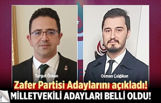 Zafer Partisi Çankırı Milletvekili adayları belli...