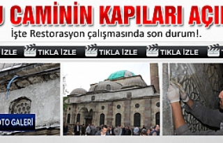Sultan Süleyman cami restorasyon çalışmasında...