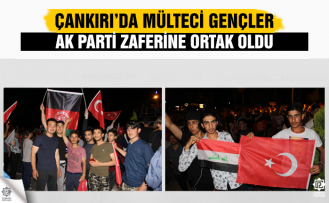 Mülteci gençler AK Parti zaferine ortak oldu!