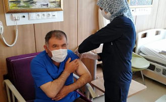 Çankırı'da 100 bininci doz aşı uygulandı!