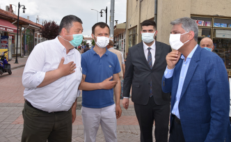 Bakan Yardımcısı Alpaslan Çerkeş’te Esnaflara projeyi anlattı