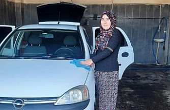 Çankırı’da ilk kadın oto yıkamacı KOSGEB desteği ile açıldı