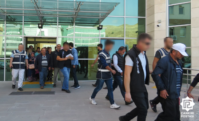 Çankırı'da çeşitli suçlardan aranan 14 kişi yakalandı