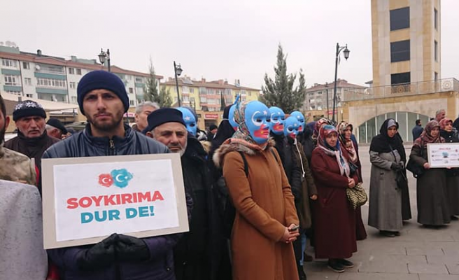Doğu Türkistan'da yaşanan zulüm Çankırı'da protesto edildi!