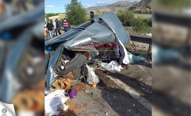 Çankırı’da meydan gelen trafik kazasında 2 kişi öldü!