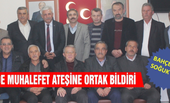 Çankırı MHP'de muhalefet ateşine ortak bildiri