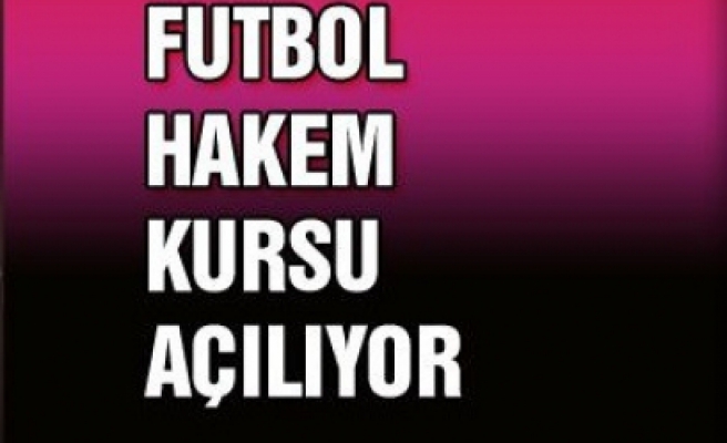 Çankırı’da Futbol Aday Hakem Kursu Açılıyor