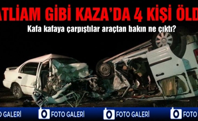 Çankırı'da trafik kazasında 4 kişi ödü!