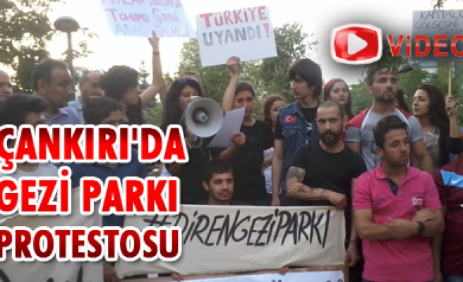 Çankırı da Gezi Parkı Protestosu