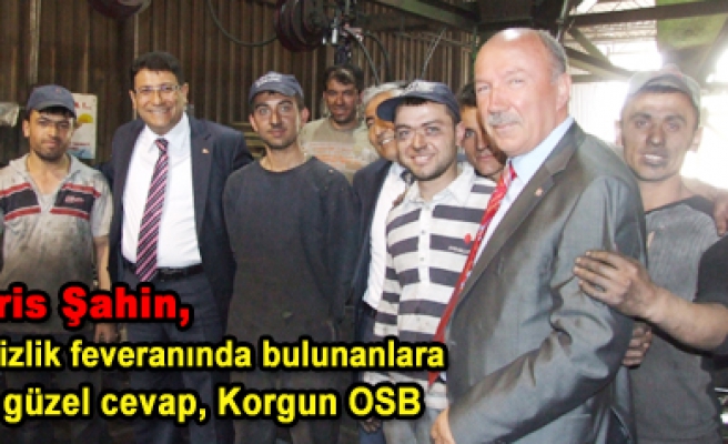 Ak Parti Milletvekili adayları Korgun OSB yi ziyaret etti