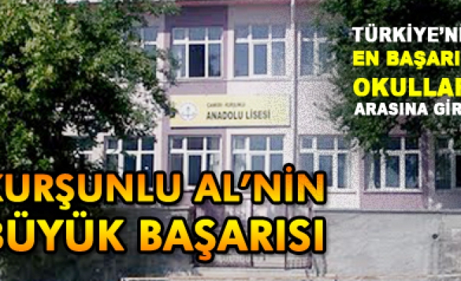 Kurşunlu AL Türkiye’nin en başarılı okulları arasına girdi!