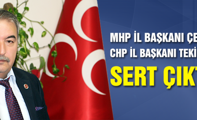 MHP İl Başkanı Çelik'ten CHP İl Başkanı Tekin'e sert tepki