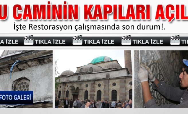  Sultan Süleyman cami restorasyon çalışmasında son durum!