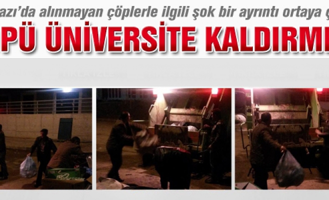 Uluyazı'da çöpü üniversite kaldırmış!