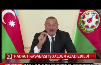 İlhan Aliyev Hadrut'ta cepheyi yarıp geçtik